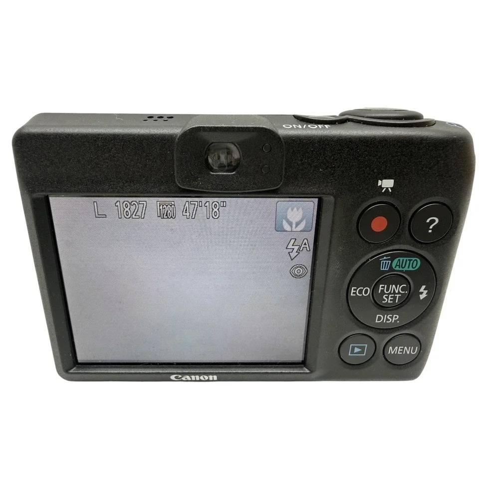 Canon PowerShot A1400 HD 16MP Digital Camera 5X Zoom w/ Case, 4GB SD Card Tested